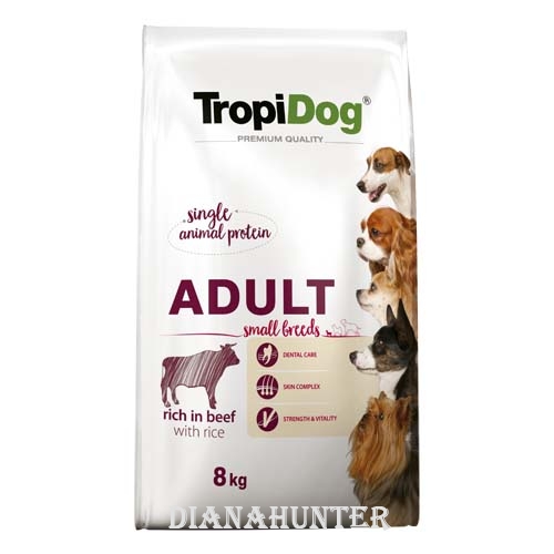 TropiDog Premium Adult Small hovdzie s ryou